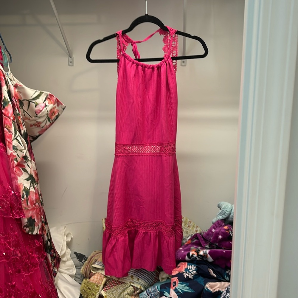 open back pink sun dress!